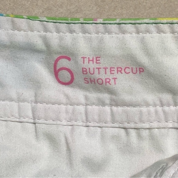 Lilly Pulitzer Shorts Women’s Size 6 Elephant Ear Print Buttercup Scallop Shorts - Picture 10 of 13